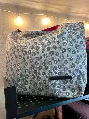 Tahari Whitney Hobo Bag in Pewter Leopard Print